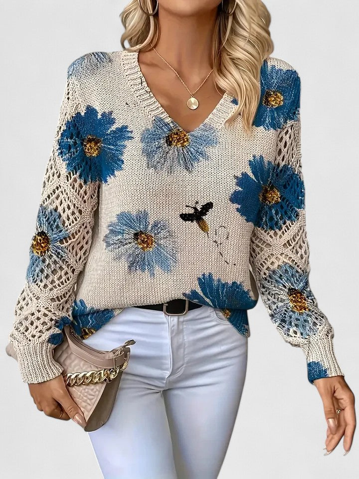 Kathleen | Suéter Calado Floral