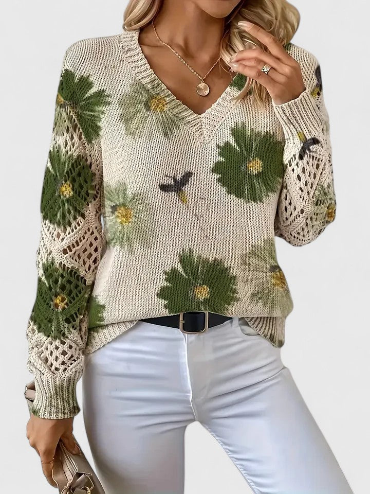 Kathleen | Suéter Calado Floral