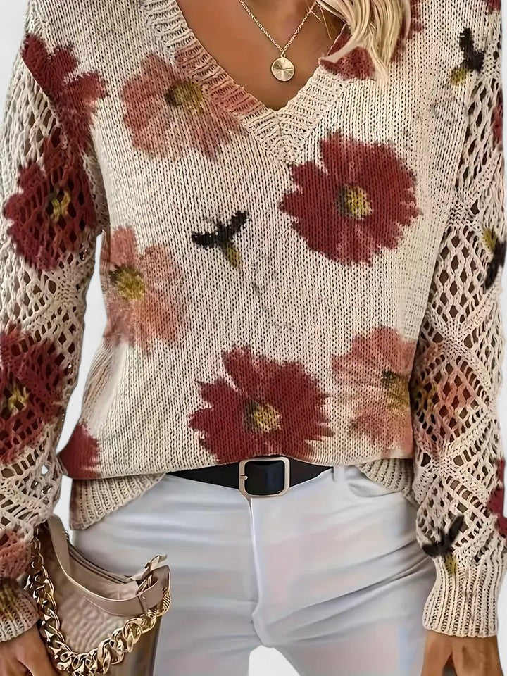 Kathleen | Suéter Calado Floral
