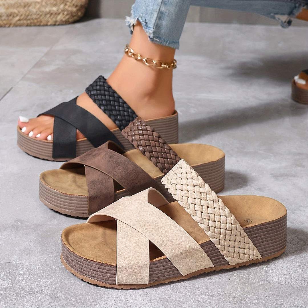 Sandalias Elegancia Trenzada