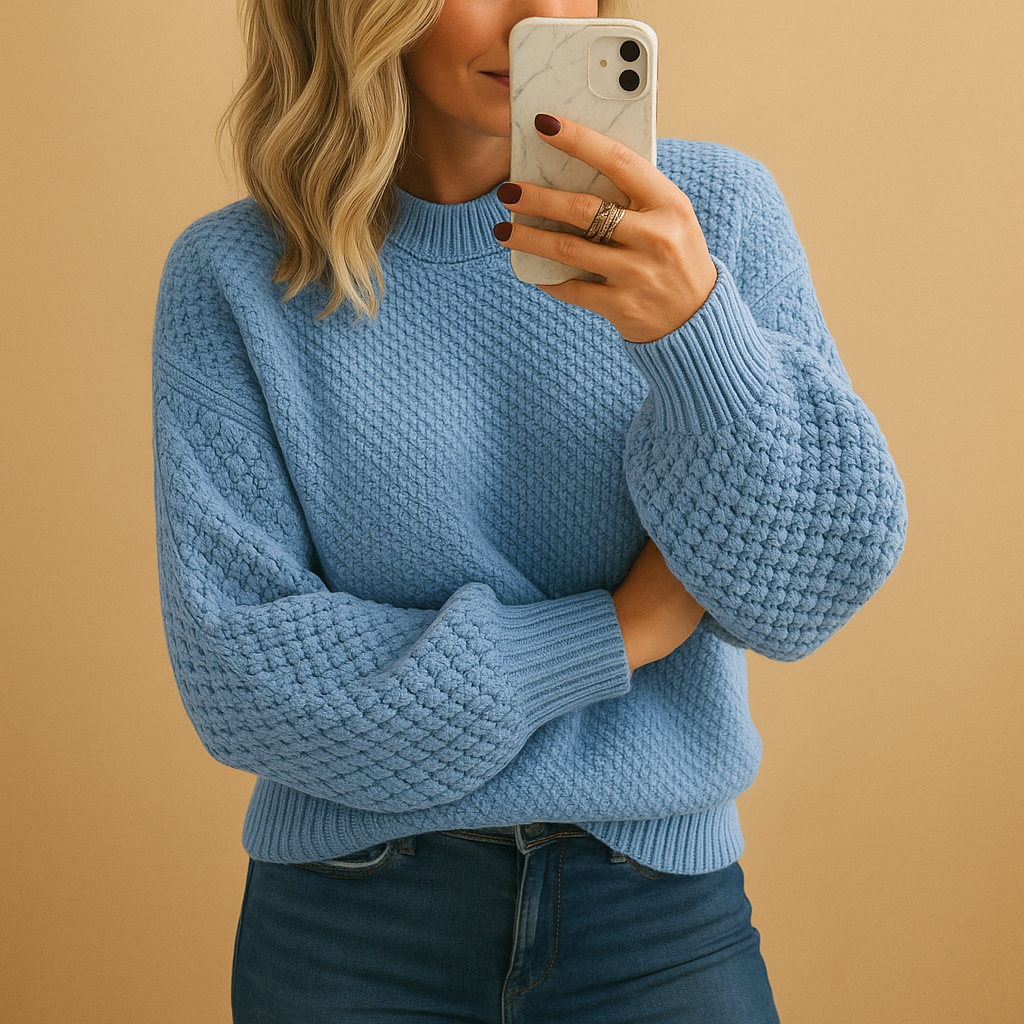 Eloise | Suéter Texturizado de Cuello Redondo