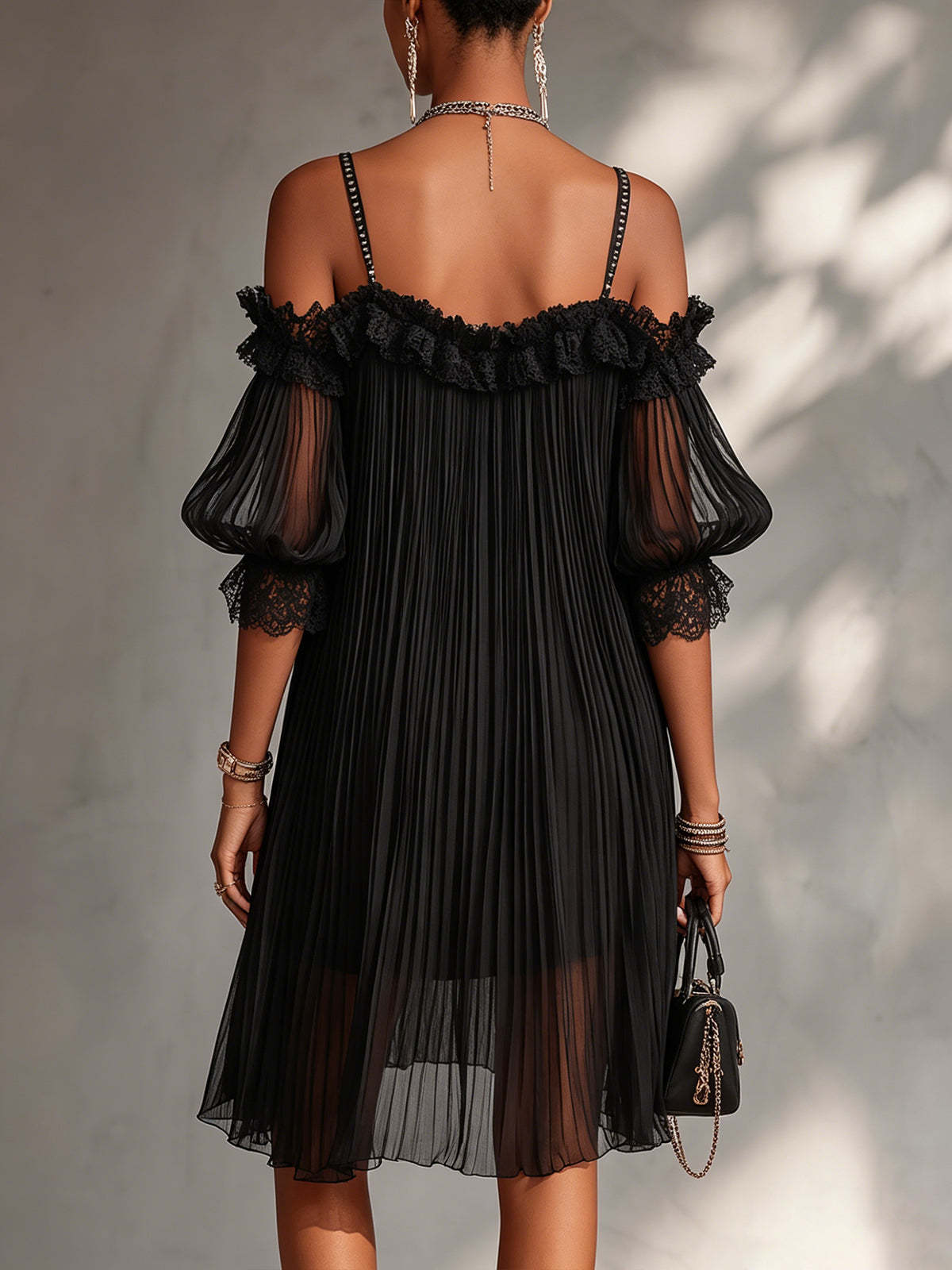 Aurora | Vestido Largo Chifón Cuello en V