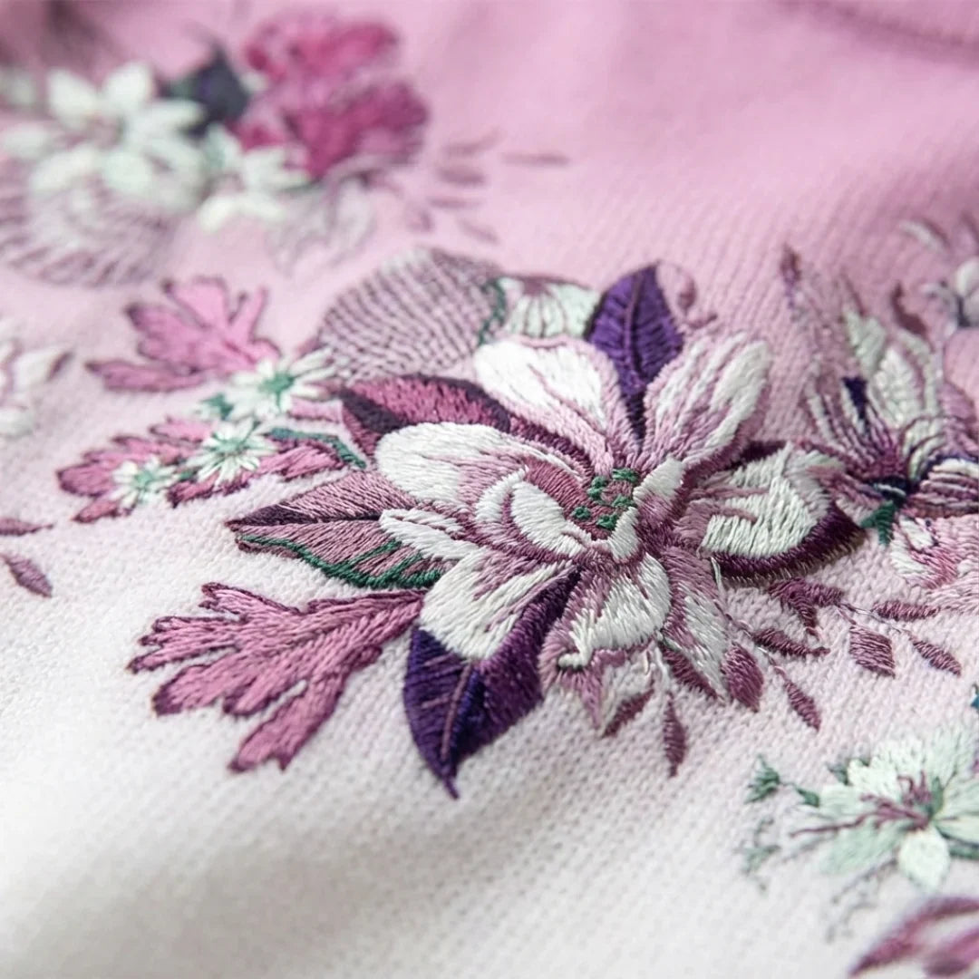 Alba | Suéter Floral con Cuello Vuelto