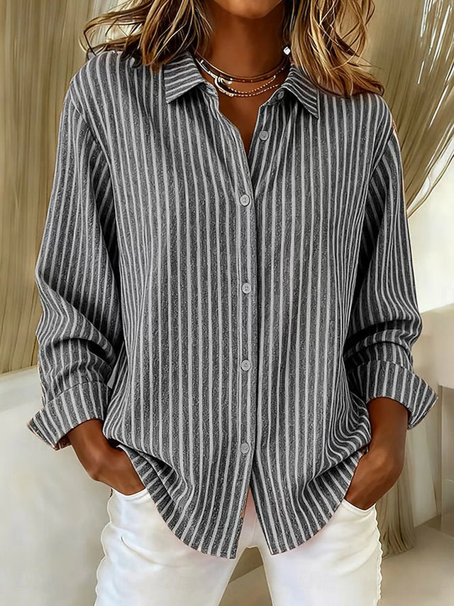 Jimena | Camisa de Rayas con Botones