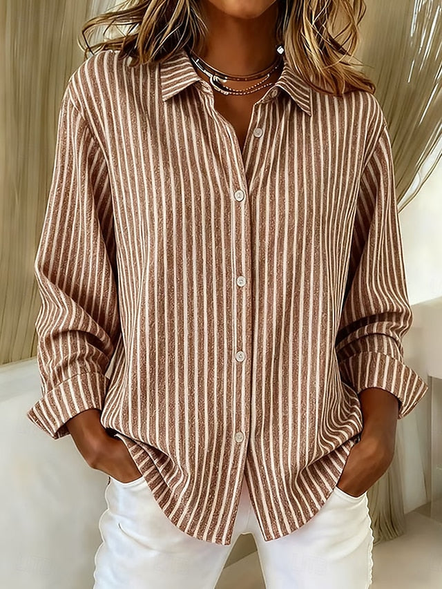 Jimena | Camisa de Rayas con Botones