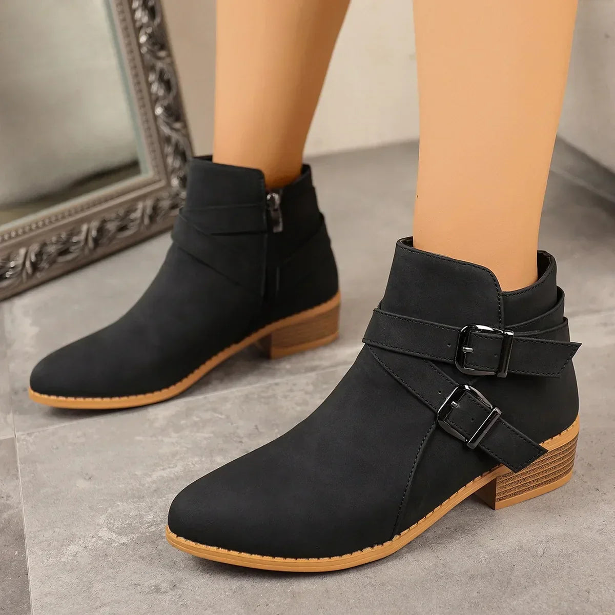 Valerisse™ Bota con Correa Cómoda
