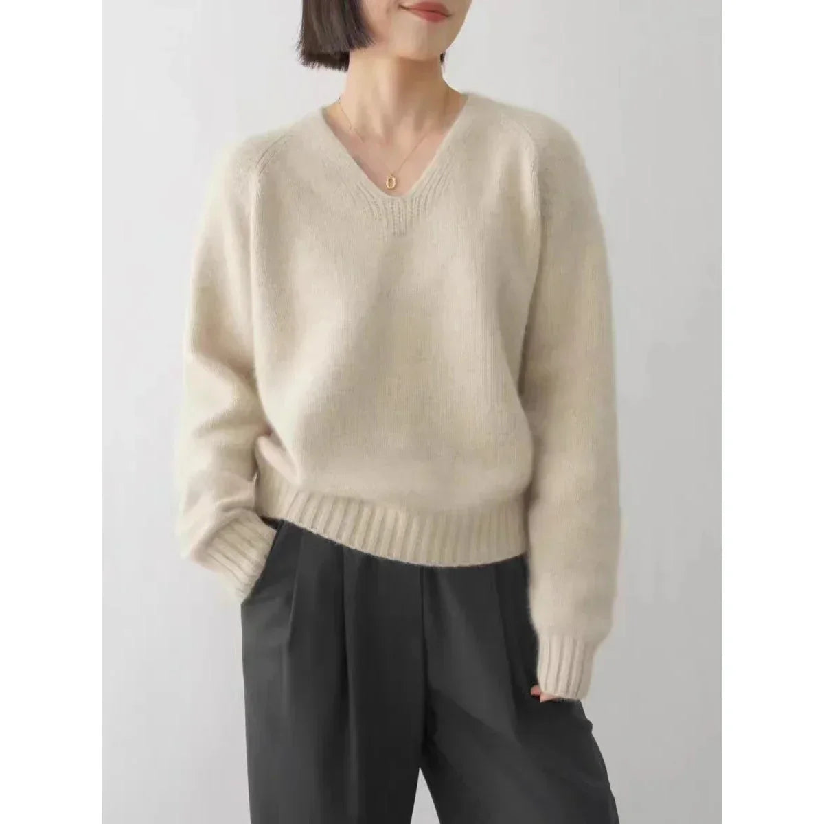 CELINE™ Tejido Elegante en V