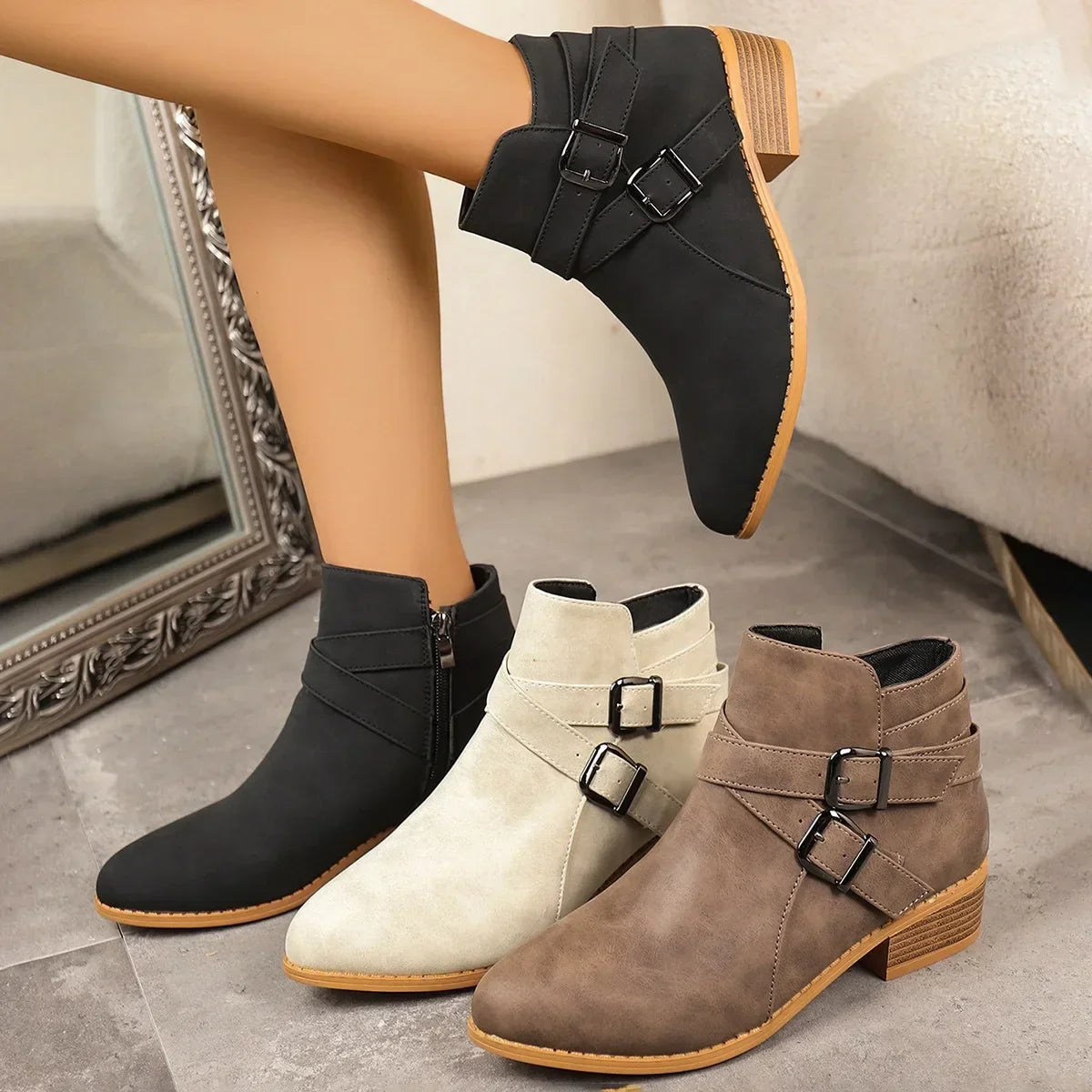 Valerisse™ Bota con Correa Cómoda