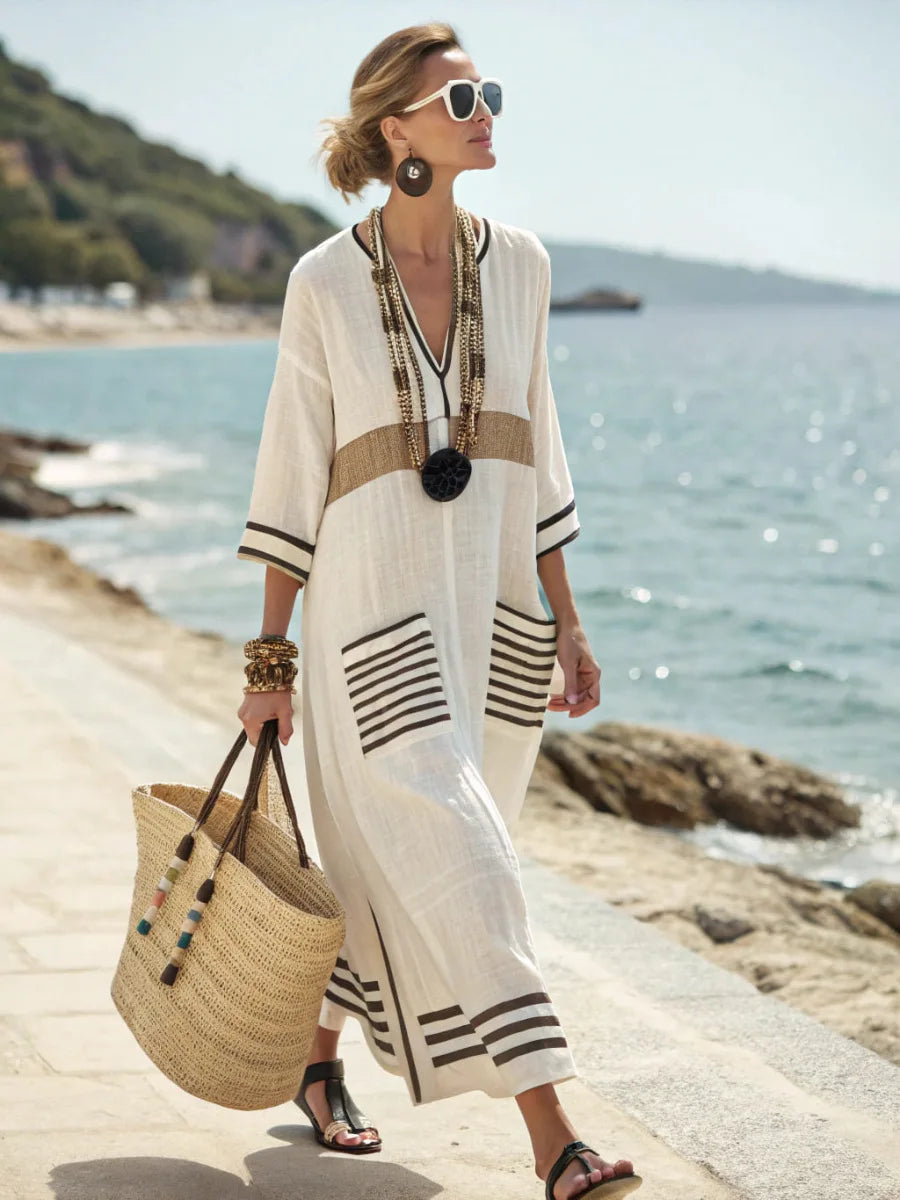 Vera™ Vestido Fluido Costero