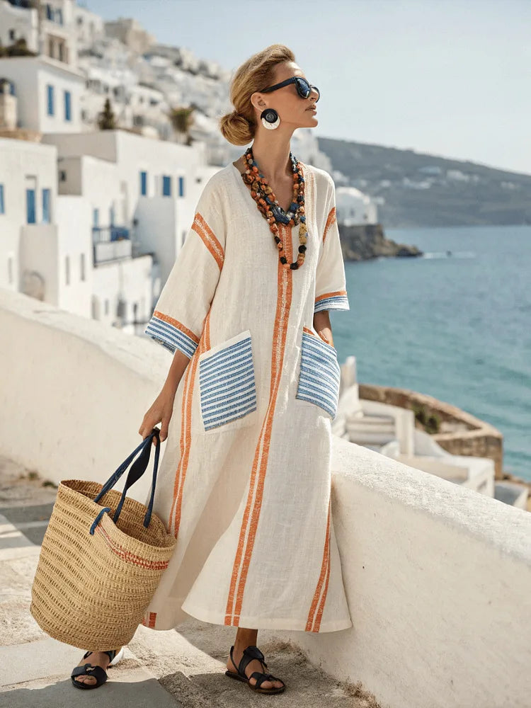Vera™ Vestido Fluido Costero