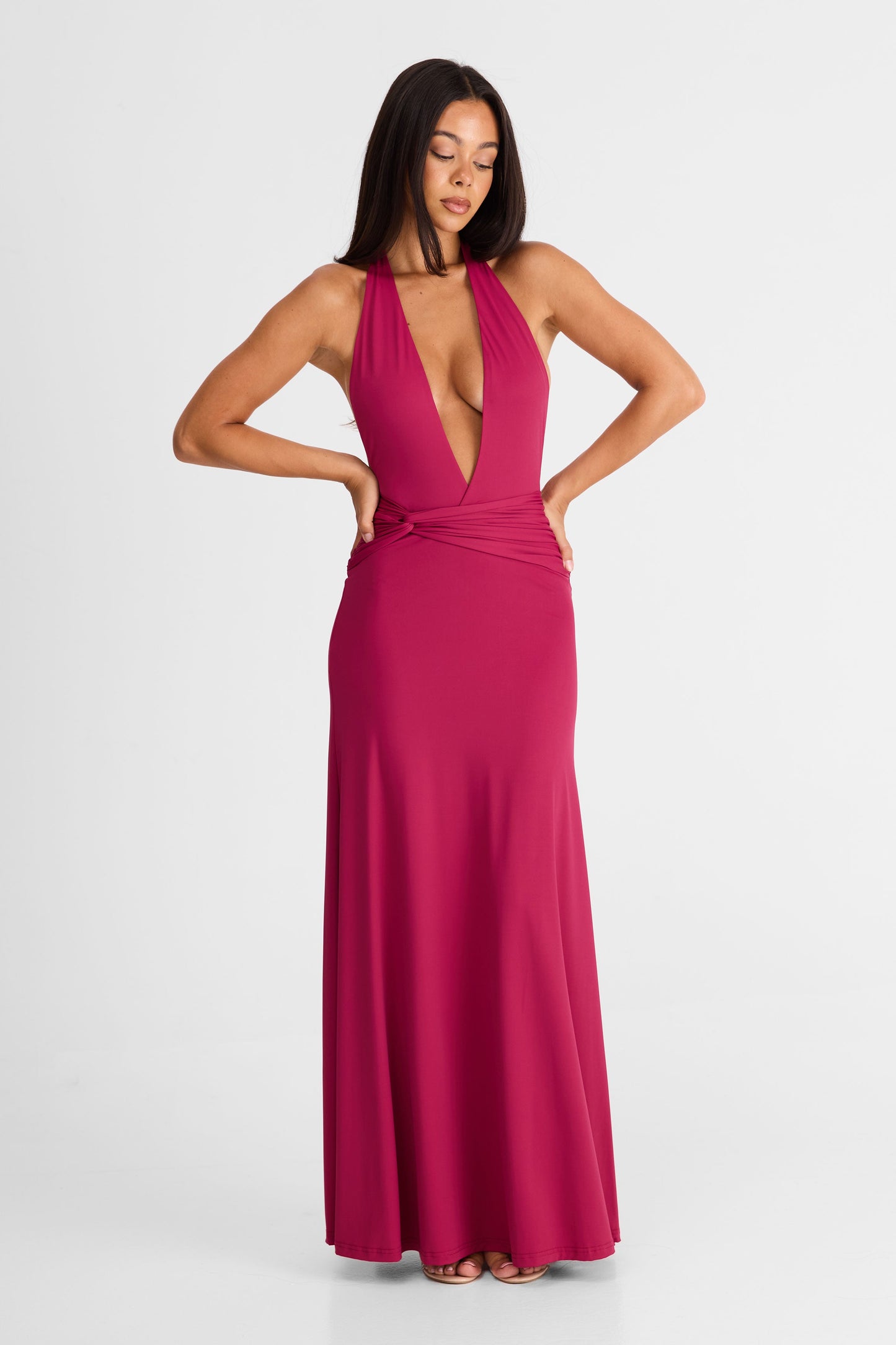 Vestido Largo Antoinette Vino
