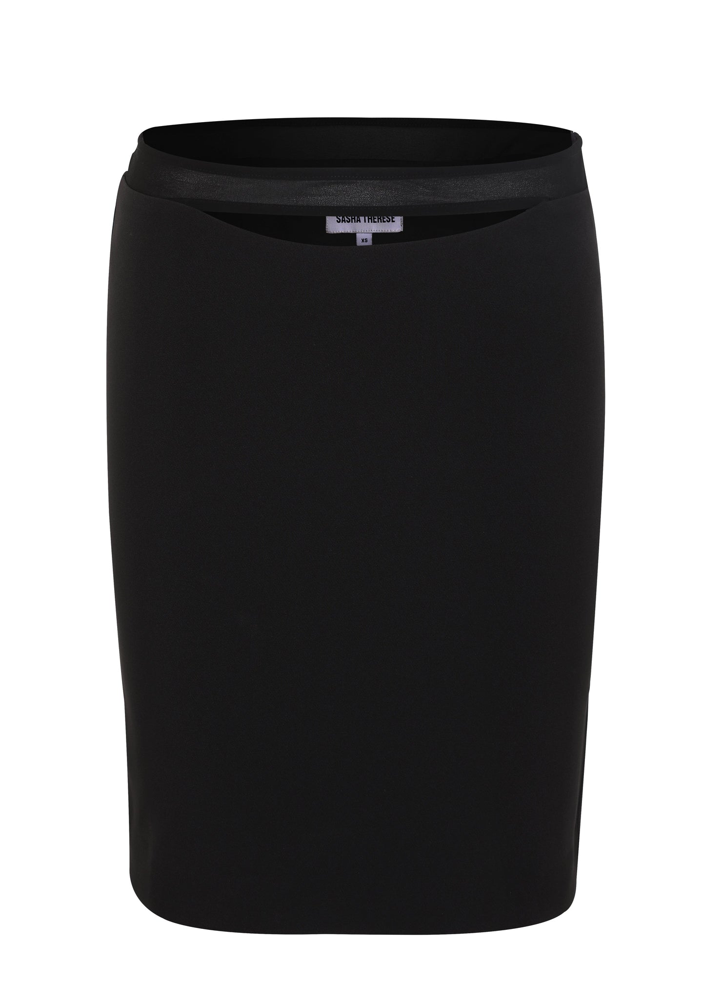 Falda Midi Francine Negra