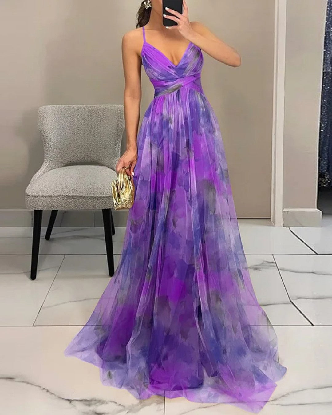 Giselle | Enchanting Floral Print Maxi Dress