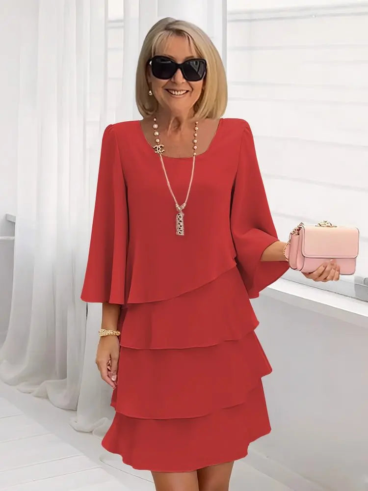 Catherine | Vestido Elegante con Volantes