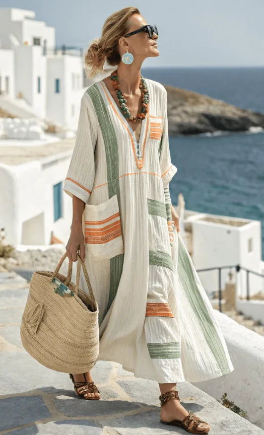 Vera™ Vestido Fluido Costero