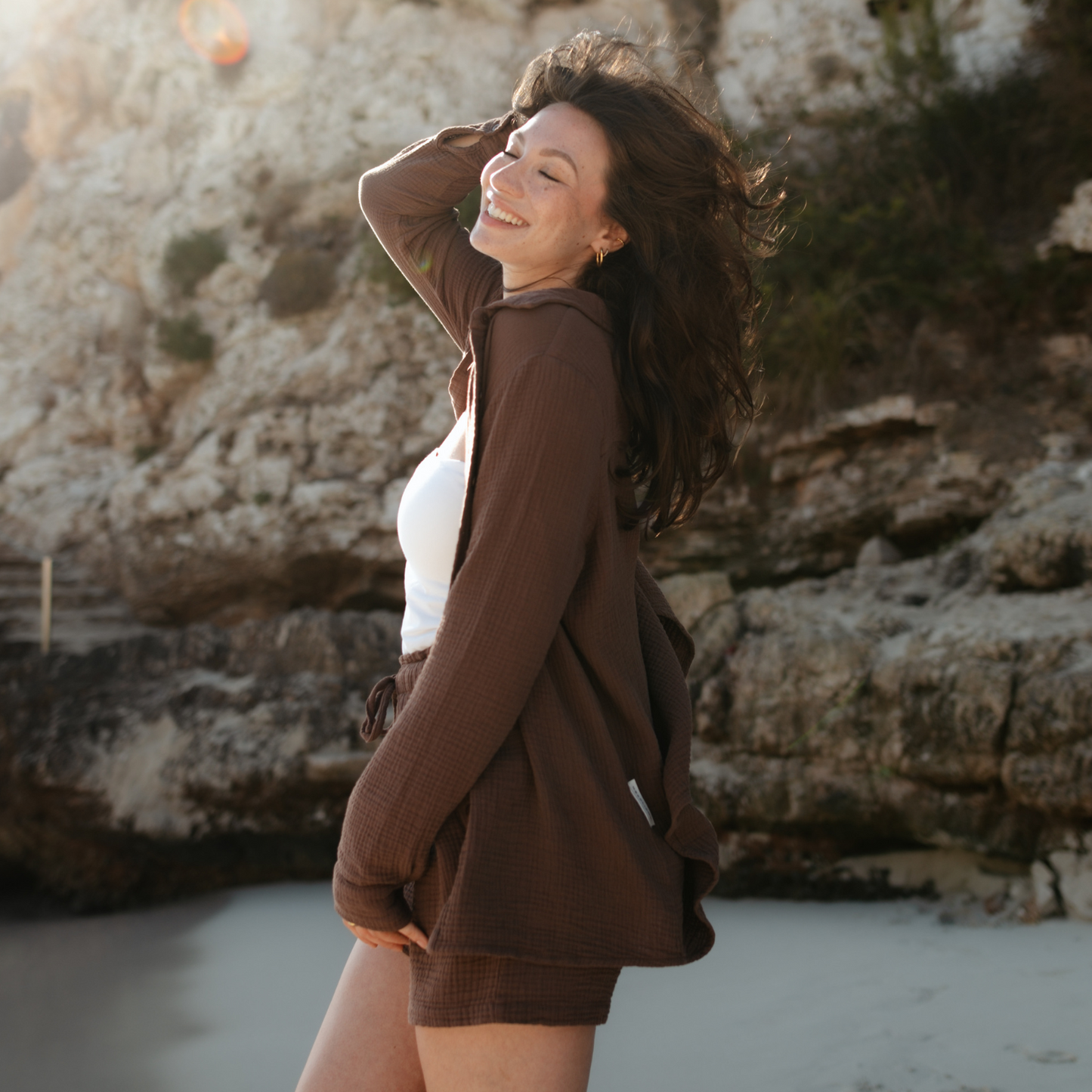 Blusa de muselina Fenja