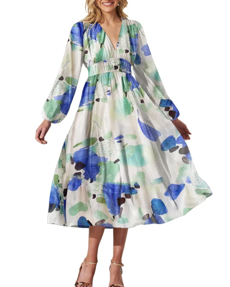 Celine | Feminine Dress with Floral Print