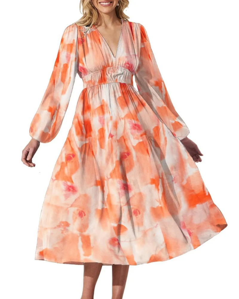 Celine | Feminine Dress with Floral Print