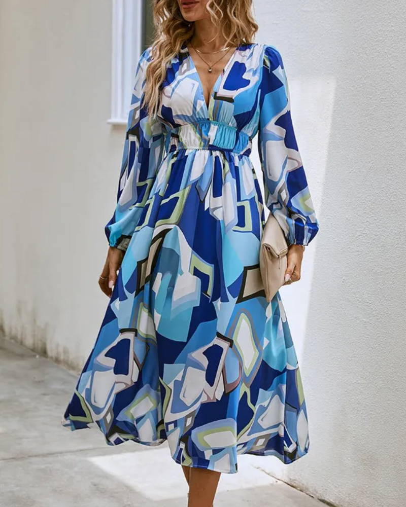 Celine | Feminine Dress with Floral Print