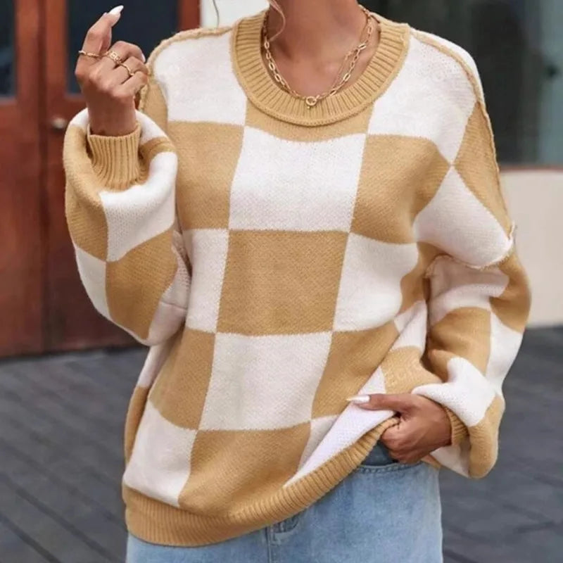 Wynne | Suéter Oversize a Cuadros