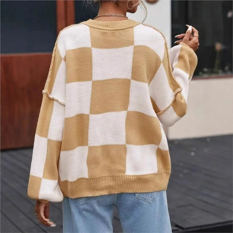 Wynne | Suéter Oversize a Cuadros