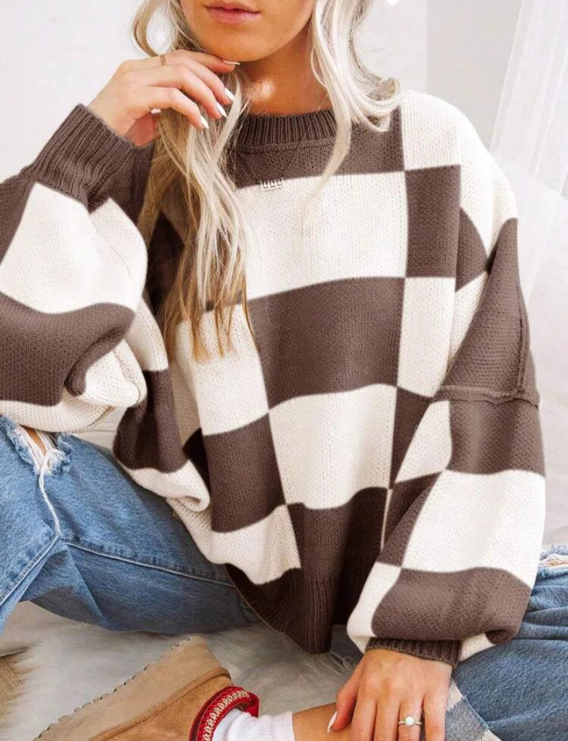 Wynne | Suéter Oversize a Cuadros