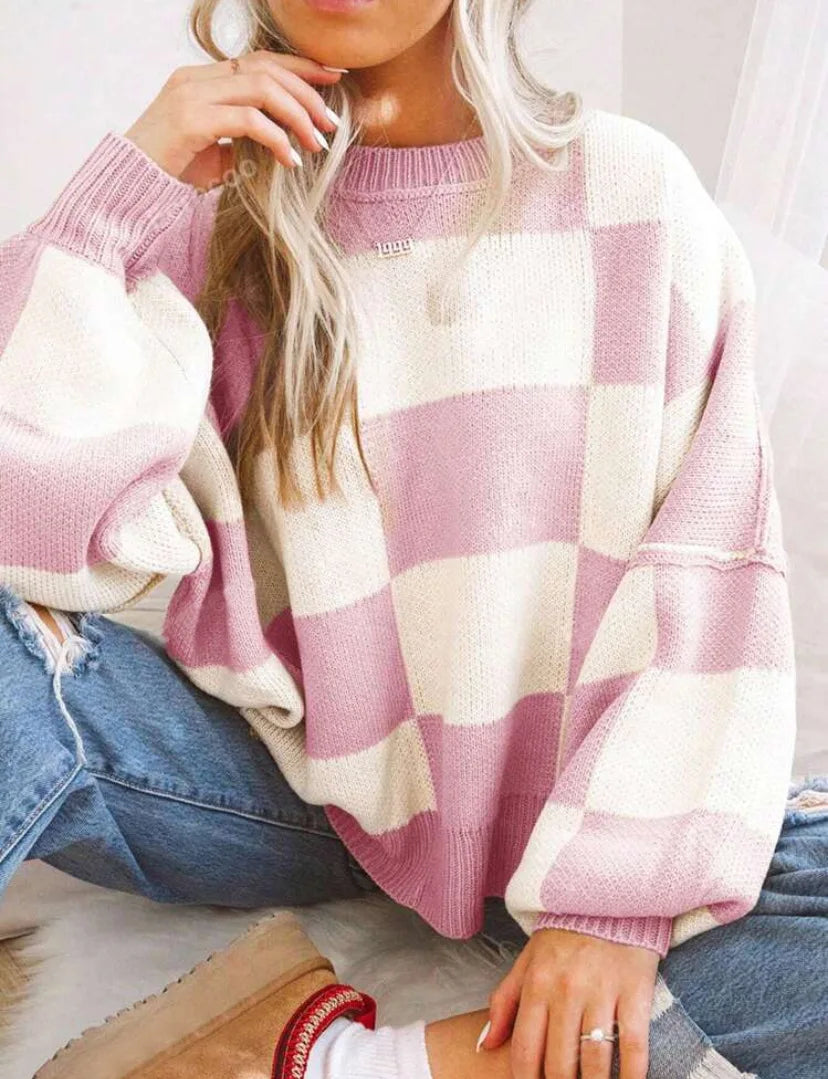Wynne | Suéter Oversize a Cuadros