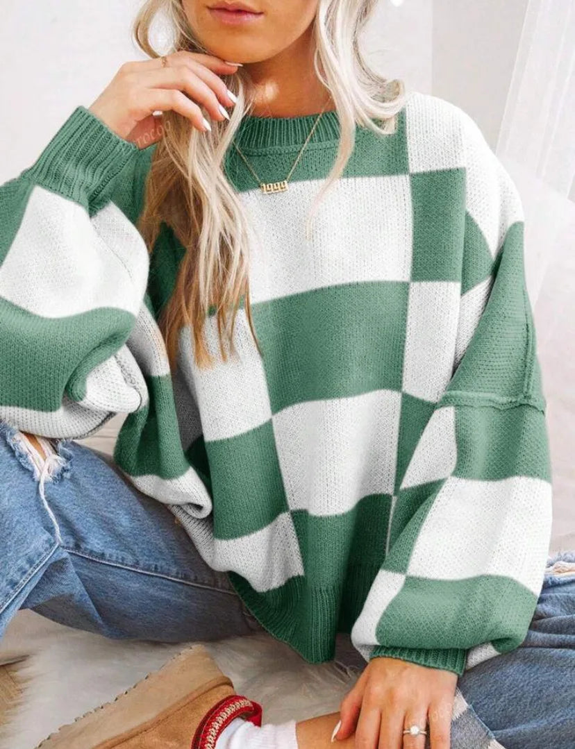 Wynne | Suéter Oversize a Cuadros