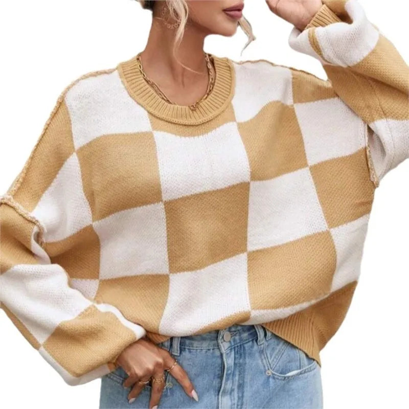 Wynne | Suéter Oversize a Cuadros
