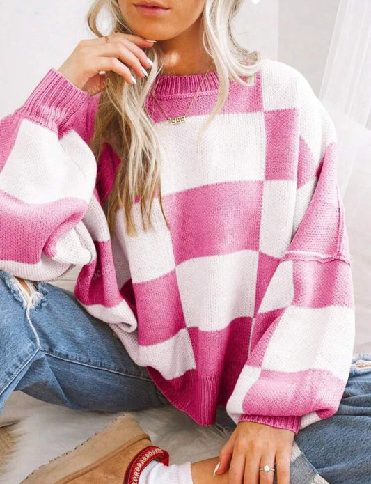 Wynne | Suéter Oversize a Cuadros
