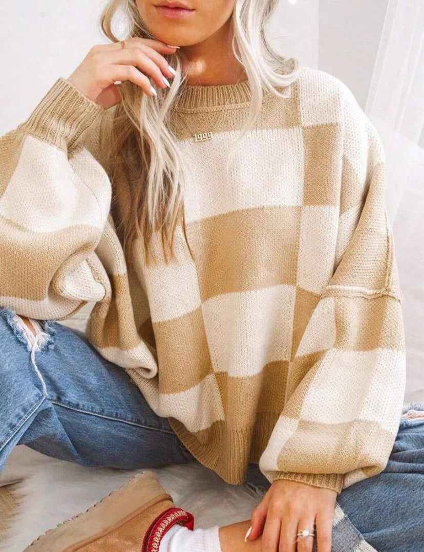 Wynne | Suéter Oversize a Cuadros