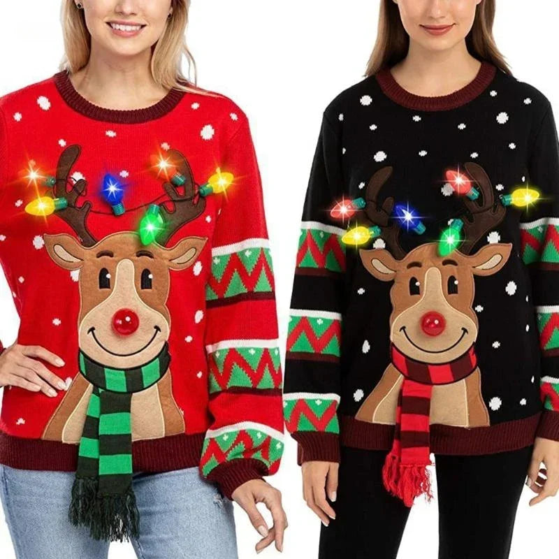 Holly | Suéter Navideño con Luces