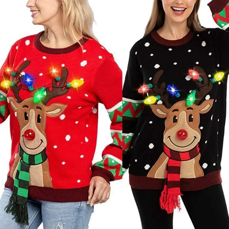 Holly | Suéter Navideño con Luces