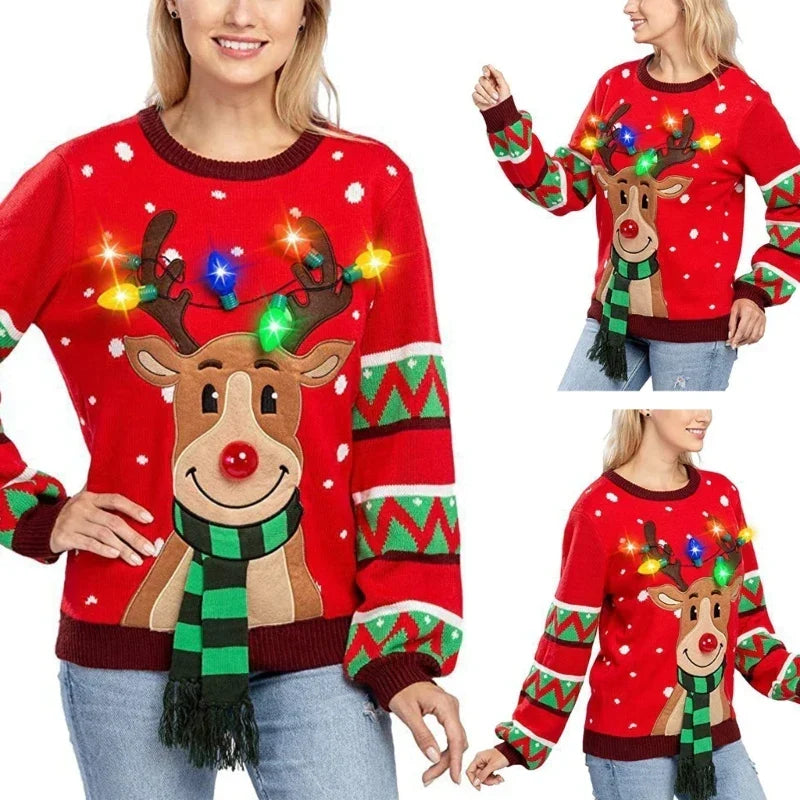 Holly | Suéter Navideño con Luces