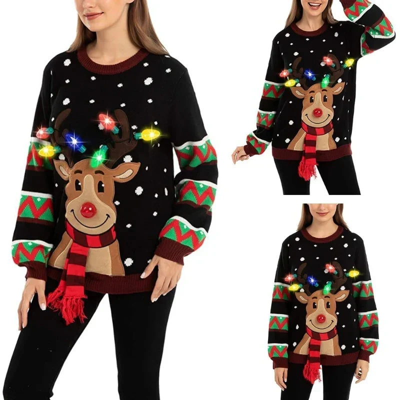 Holly | Suéter Navideño con Luces
