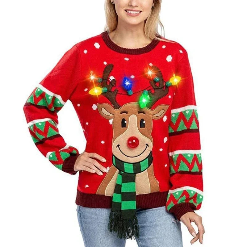 Holly | Suéter Navideño con Luces
