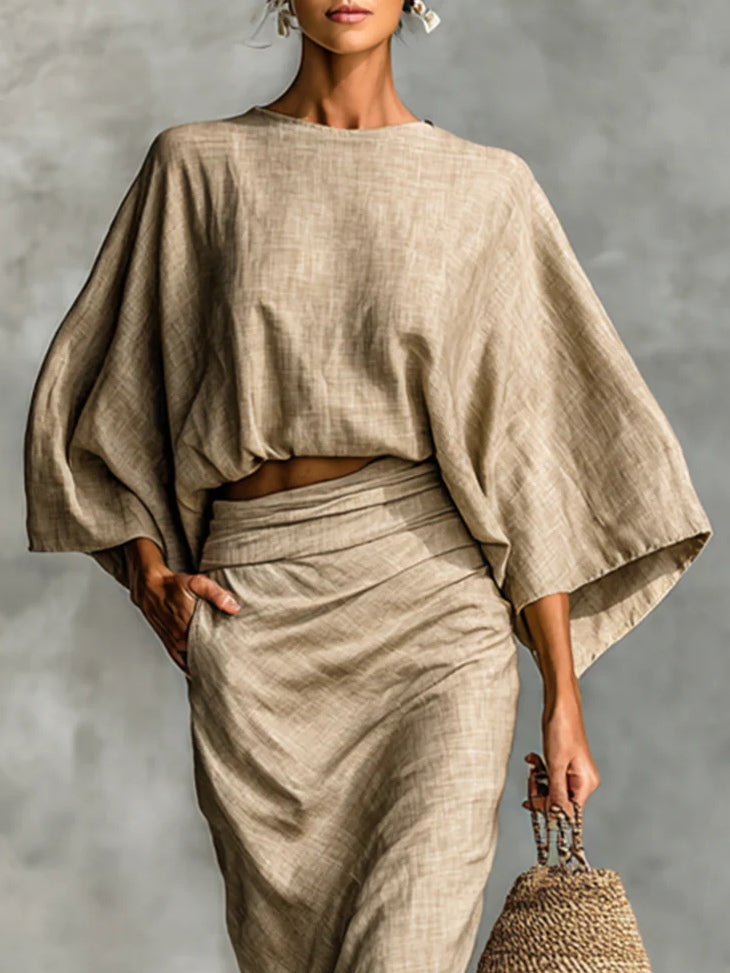 Giulia – Conjunto Elegante de Dos Piezas con Falda