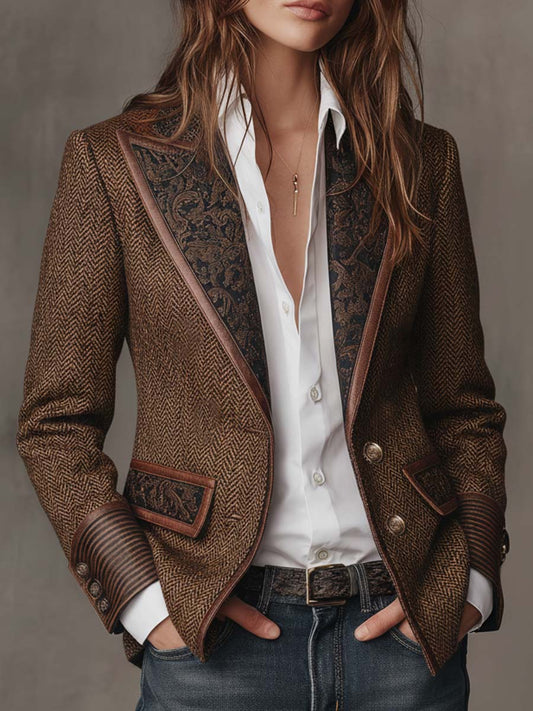 Gisèle | Blazer con Detalles en Zigzag