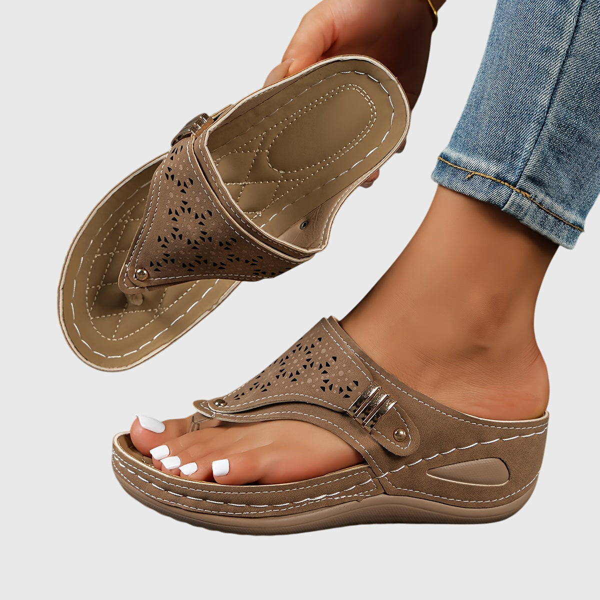 Anika - Sandalias de Dedo