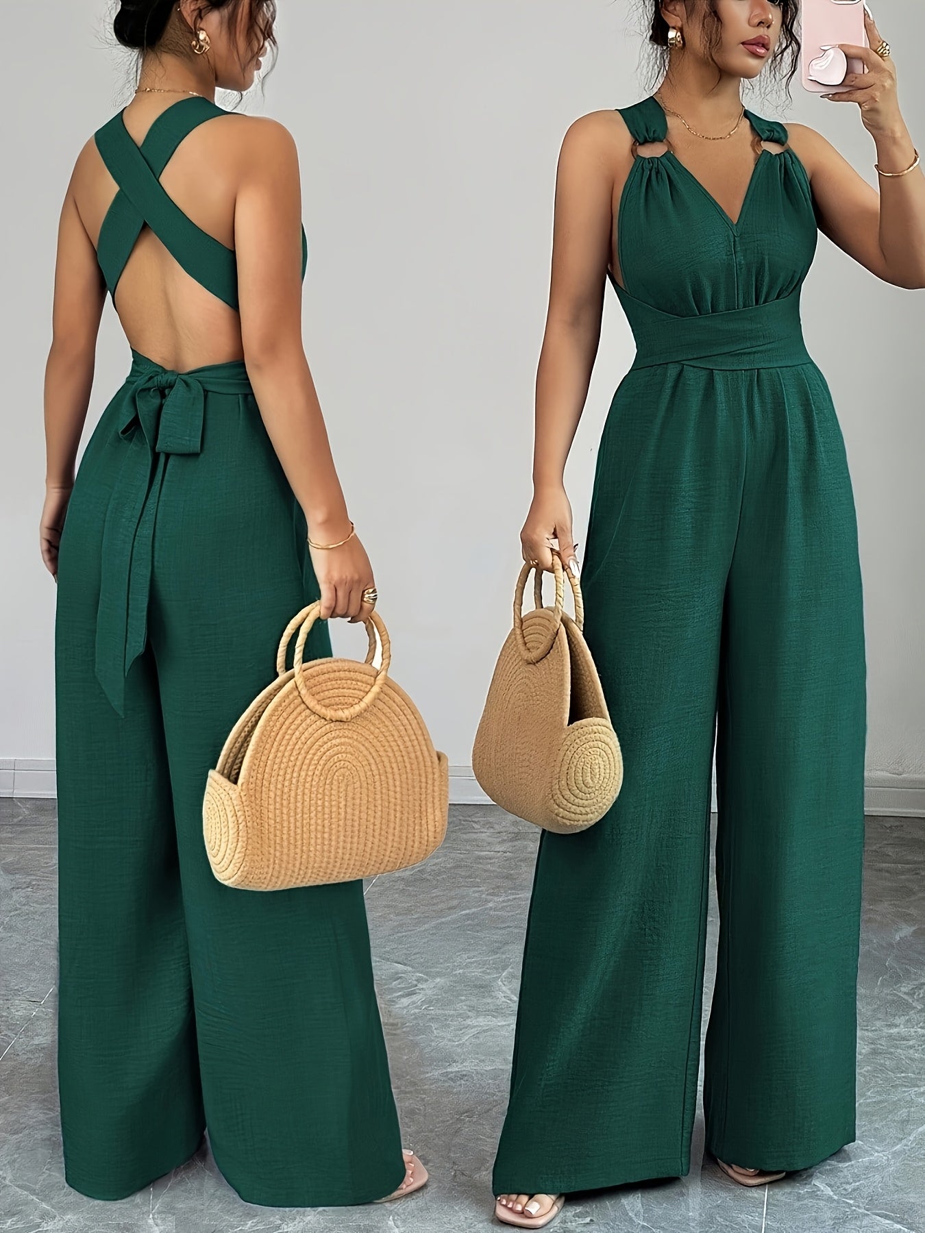 Emily | Jumpsuit Elegante de Lino y Algodón