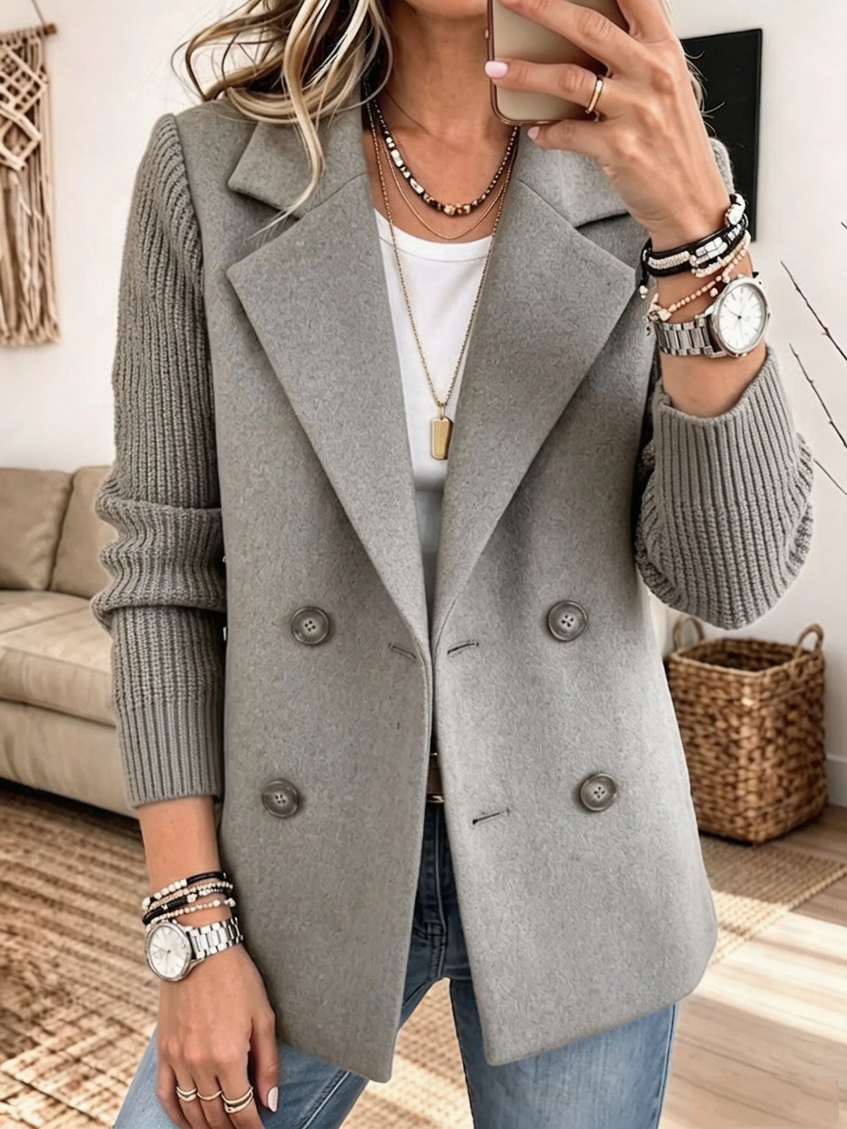 Blazer elegante Carla color gris