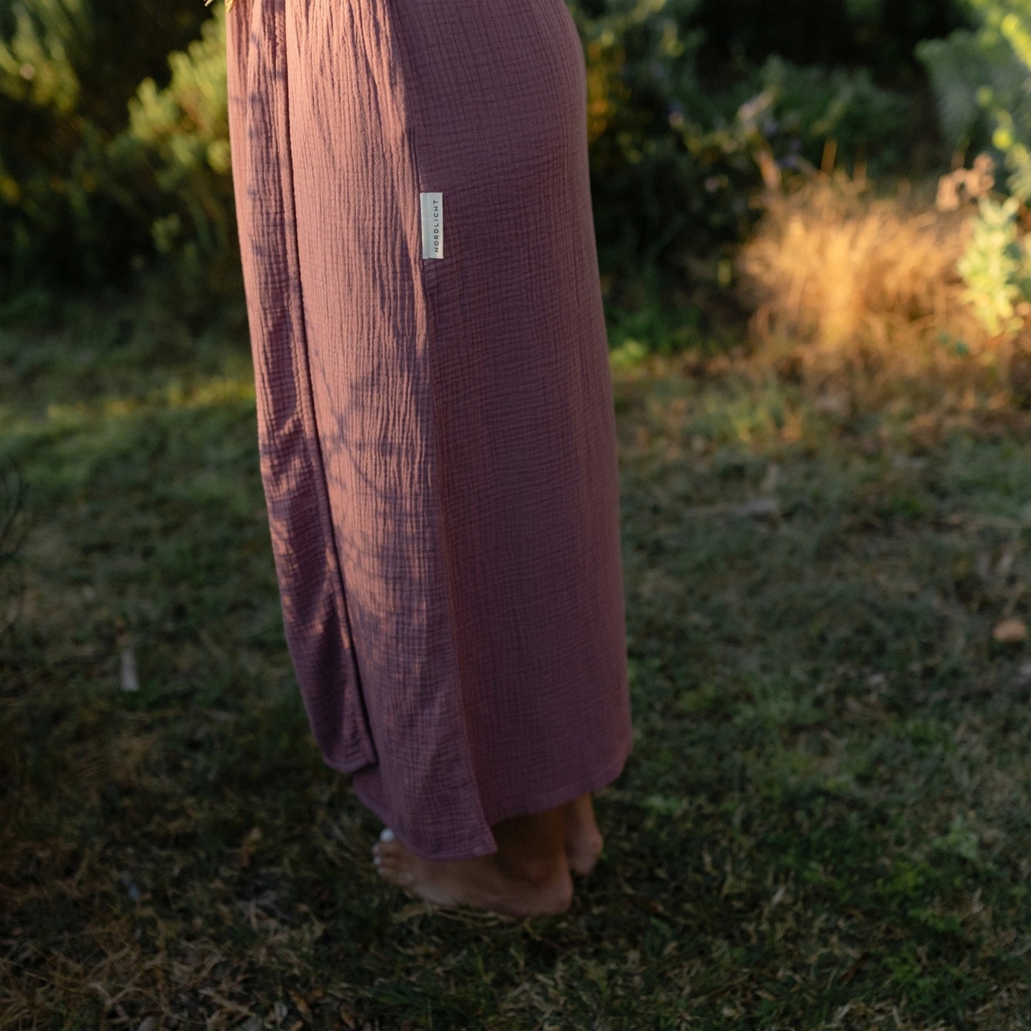 Vestido cruzado midi de muselina Milva