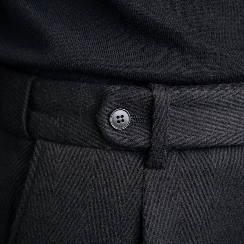 Pantalón "Heritage" de Mezcla de Lana con Estampado Espiga