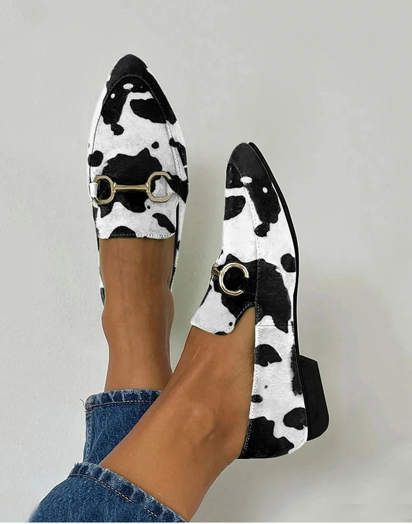 Anna | Mocasines Estampados para Mujer con Hebilla