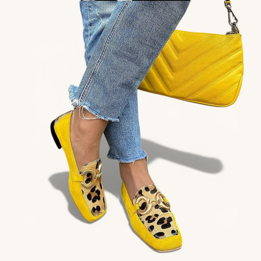 Assunta | Mocasines para Mujer con Estampado Animal Print