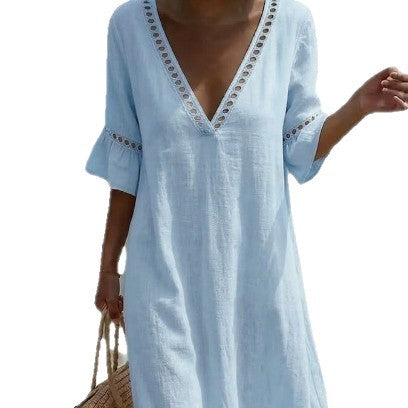 ELARA | Vestido Maxi Fresco, Cómodo y Favorecedor, Estilo Playero