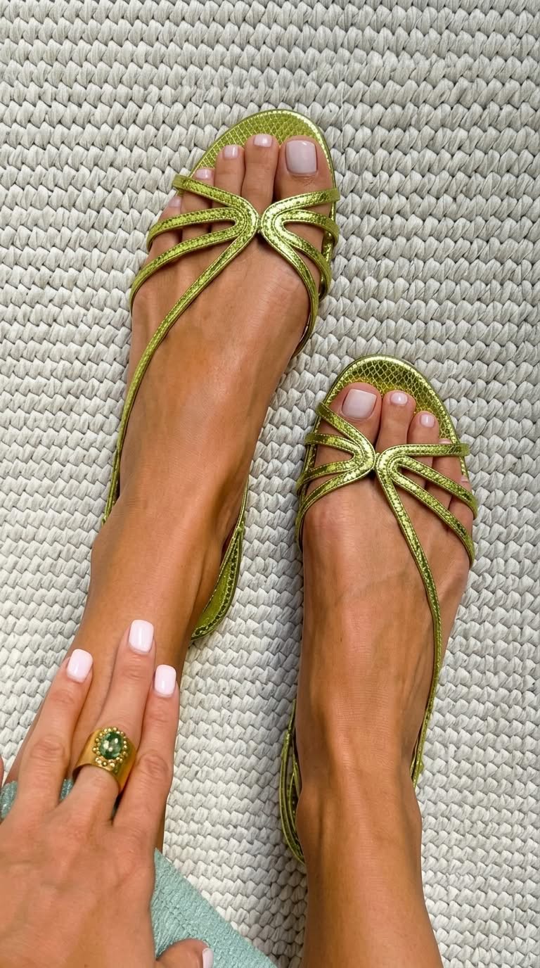 Sandalias Elegantes Luminosas