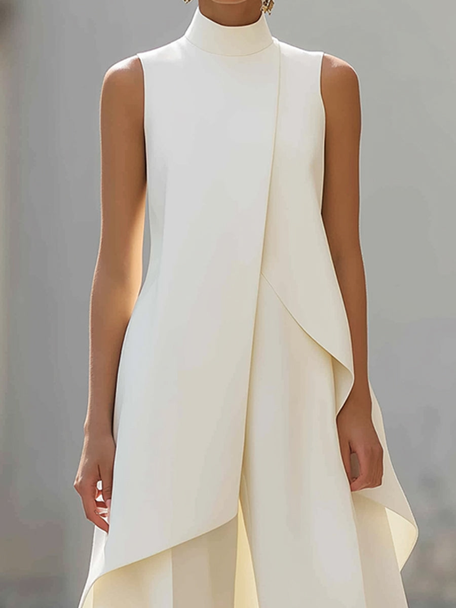Catalina | Conjunto de Mujer con Cuello Alto y Pantalón Palazzo