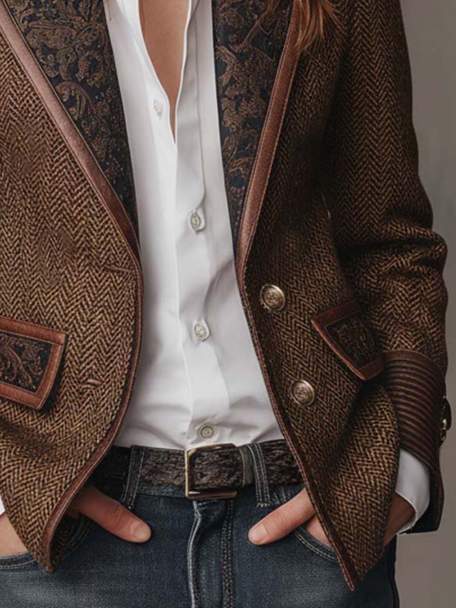 Gisèle | Blazer con Detalles en Zigzag