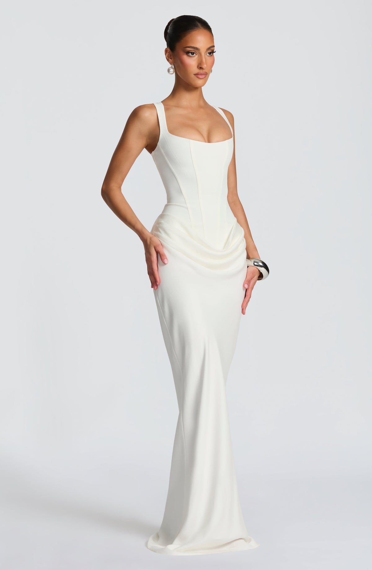 Elena | Vestido Maxi de Escote Cuadrado